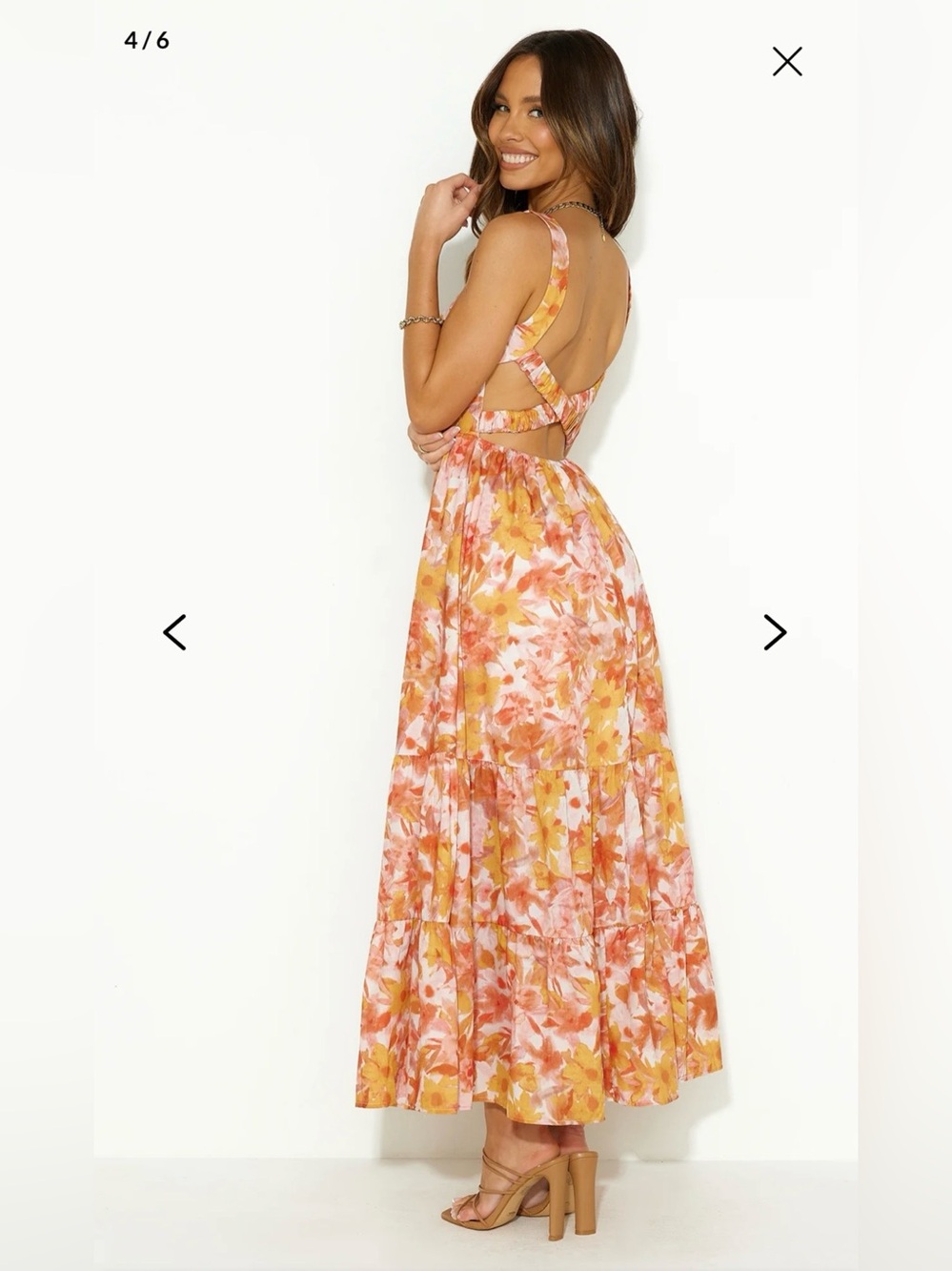 Hello Molly Indi Luxe heated sun maxi dress size small - Picture 4 of 16